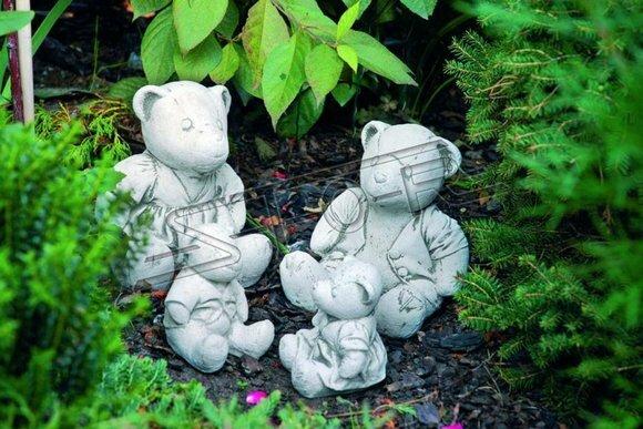 Garden Decoration Bear Terrace Stone Figures Figurine Deco Statue Sculpture 488 New