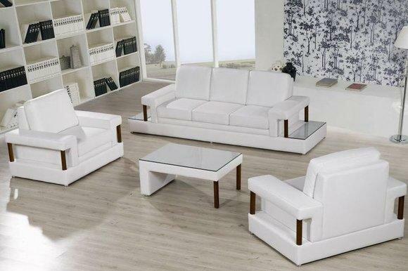Sofa set couch upholstery sofa set 3 + 1 + 1 leather couches sofas completely new 1258
