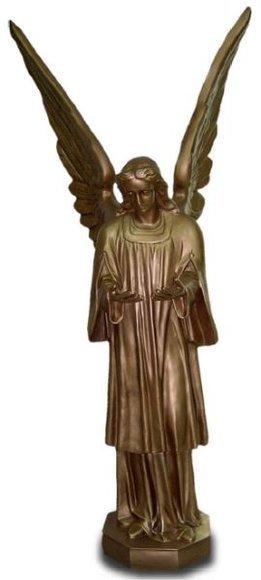 Bronze decorative praying angel figurine sculpture 180cm height N84