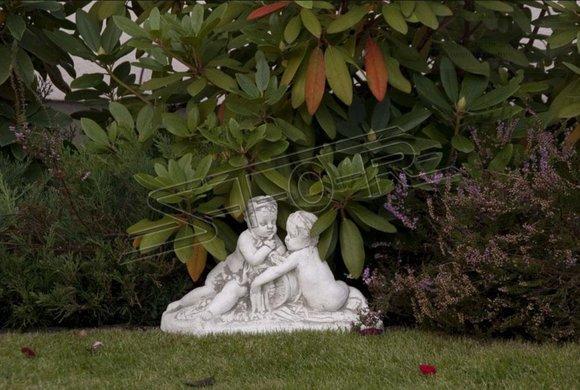 Child 24cm Sculpture Design Figure Statue Garden Figures Statues Sculptures S101043