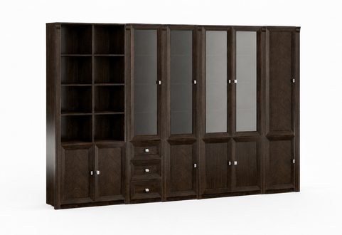 Luxurious office cabinet designer wooden shelves elegant office cabinets