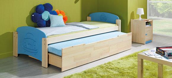 Bed with Bed Drawer Double Bed 2 x Beds Cot Youth Bed Storage Bed NEW Jas 2