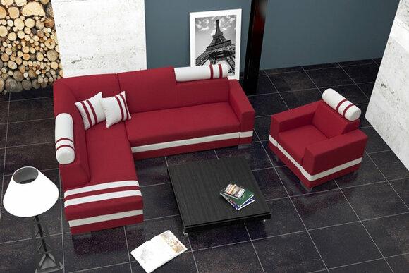Sofa Sleeper Sofa Designer Sofa with Bed Function + Bed Drawer Corner Sofa Couch NEW R1
