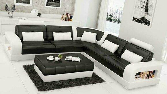 Upholstery corner sofa sofa couch living landscape leather corner sofas set JV FURNITURE®