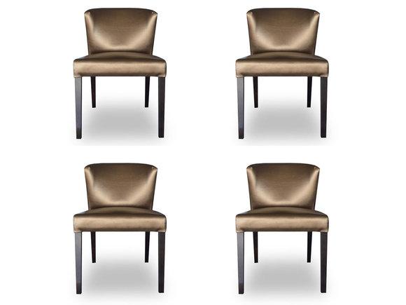 4x chairs, chair, upholstery design, Lehn set, armchair, completely modern set, new
