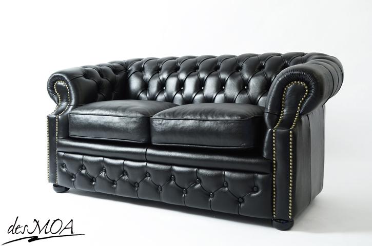 Sofa Couch Chesterfield Upholstery Sofas 2 Seater Leather Textile Lounge Club #289