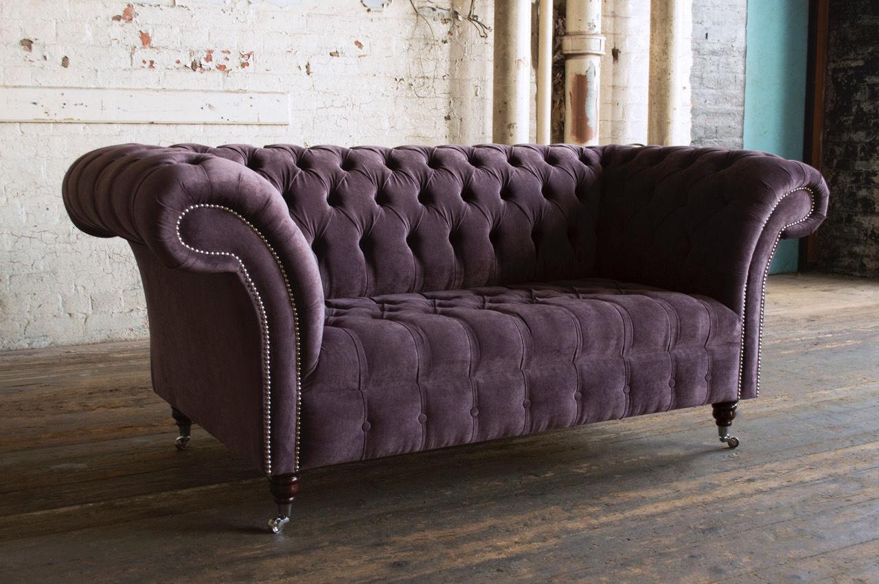 Chesterfield Design Luxury Upholstery Sofa Couch Seat Set Leather Textile New #Z1