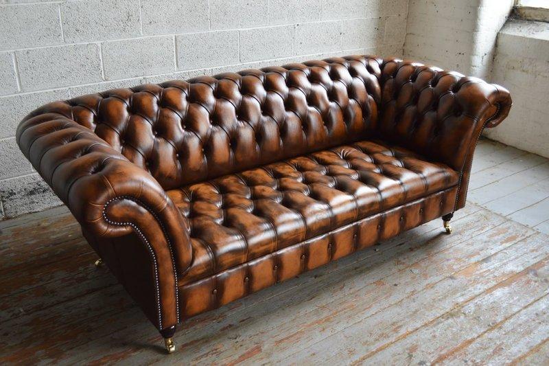 Chesterfield Design Luxury Upholstery Sofa Couch Seat Set Leather Textile New #268
