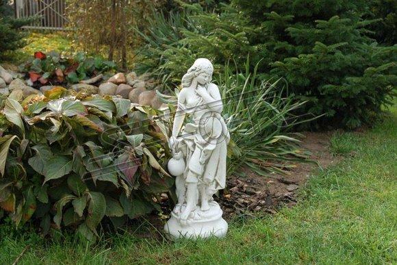 Garden figure "Frau Fontaine" 66cm pond figure people cast stone garden decoration 586