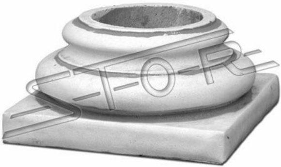 Socket Foot Pillar Decoration Garden Stand Foundation Stone Antique Style S108001