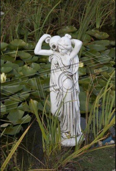 Garden figure "Frau Fontaine" 76cm pond figure people cast stone garden decoration 101054