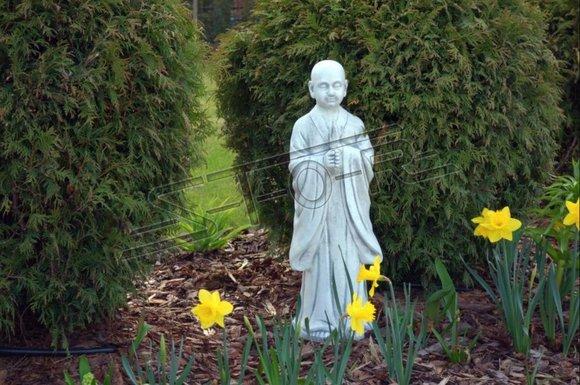 Buddha sculpture in stone look. Large sculpture for garden and living area 73cm
