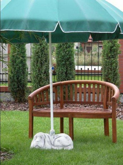 Umbrella Stand Parasol Pedestal Foot Dog Figurine Statue Garden Patios 227R