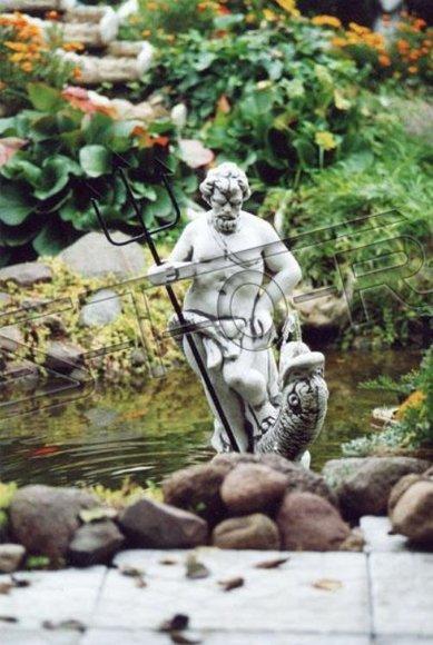 Fountain figure statue figures statues sculpture sculptures garden 75 cm New 302