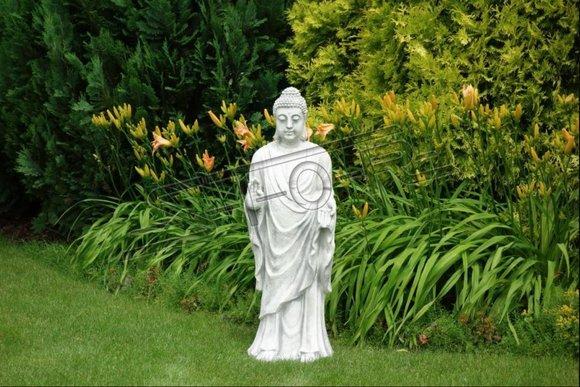 Buddha sculpture in stone look. Large sculpture for garden and living area S101202