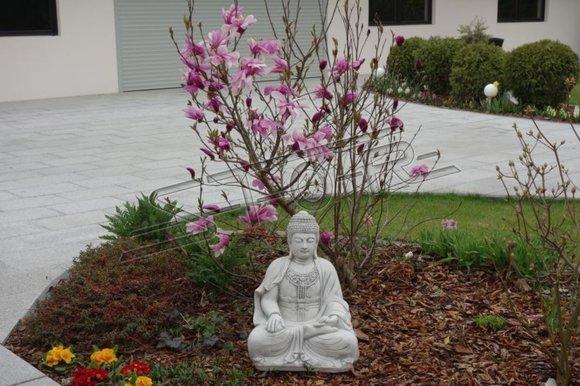 Buddha sculpture in stone look. Large sculpture for garden and living area 101156