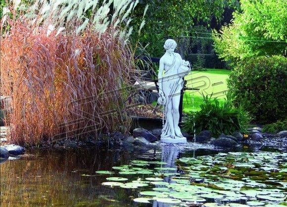 Garden decorative fountain sculpture for pond made of weather-resistant cement 140cm height 401