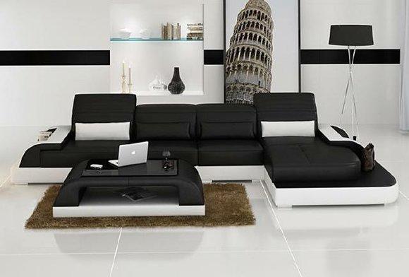 Living landscape upholstery corner sofa couch set landscape leather Wetzlar