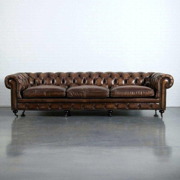 Noble luxury Chesterfield couch upholstery sofa leather sofa 4 seater XXL big couches