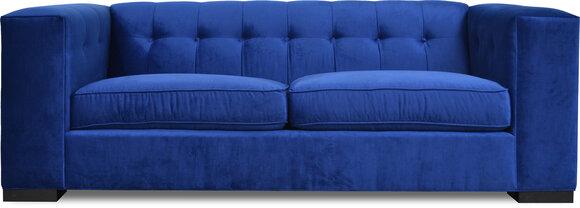 Design blue sofa 3 seater living room fabric couch couches upholstery sofas new XXL