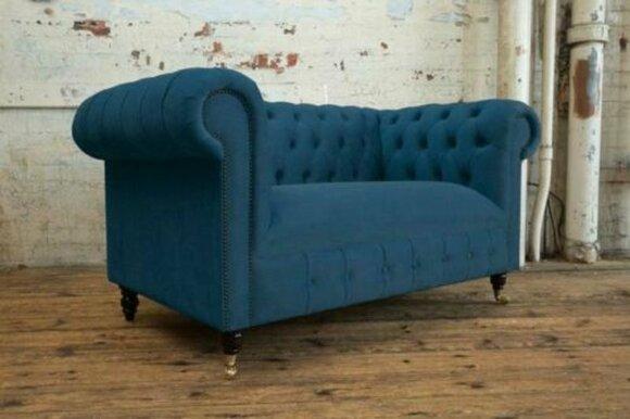 Design sofa 2 seater Chesterfield fabric couch sofa upholstery sofas new