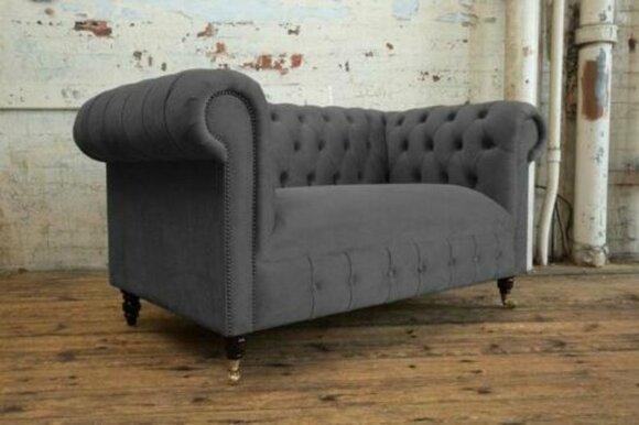 Sofas 2 seater couch upholstery sofa fabric Chesterfield couch set gray new
