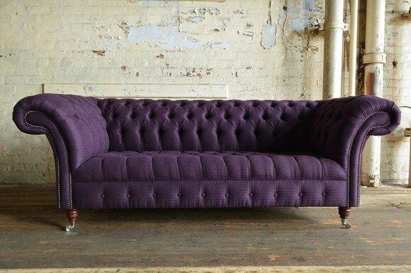 3 Seater Chesterfield Upholstery Sofas Design Luxury Couch Sofa Leather Couches Purple