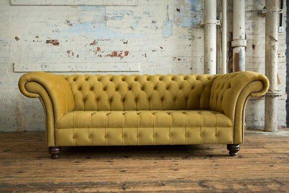 3 seater Chesterfield sofas design luxury couch sofa couches XXL fabric upholstery