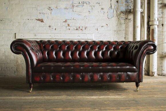 Leather sofa sofa couch set 3 seater sofas couches Chesterfield leather upholstery