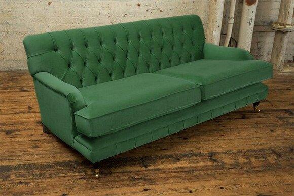 Sofa 3 seater upholstered sofas Premium class classic Chesterfield chair