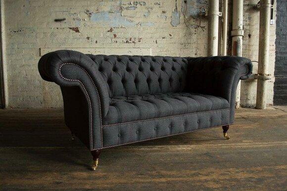 Design luxury sofa 2 seater couch upholstery classic textile sofas Chesterfield