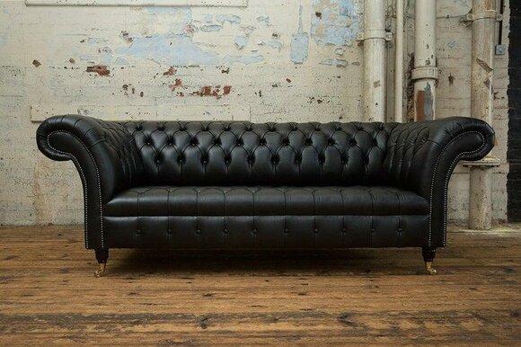 Leather sofa sofa couch set 3 seater sofas couches Chesterfield leather upholstery