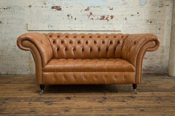 Brown designer sofa couch upholstery XXL 2 seater big sofas couches textile leatherr
