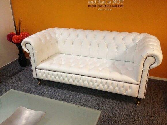 3 seater Chesterfield couch seat textile fabric couches sofas sofa upholstery leather
