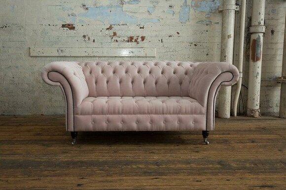 Sofas Chesterfield Design Sofa 2 Seater Couch Upholstery Luxury Classic Textile