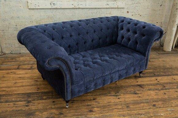 Chesterfield Big Textile Design Living Room Couch Sofa Upholstery 2 Seat Leather #141