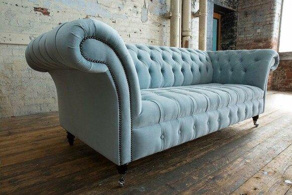 3 Seater Chesterfield Couch Seat Textile Fabric Leather Couches Sofas Sofa Upholstery