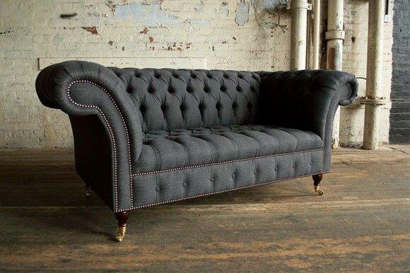 Chesterfield textile sofa 2 seater luxury sofa upholstery sofas design fabric sofas