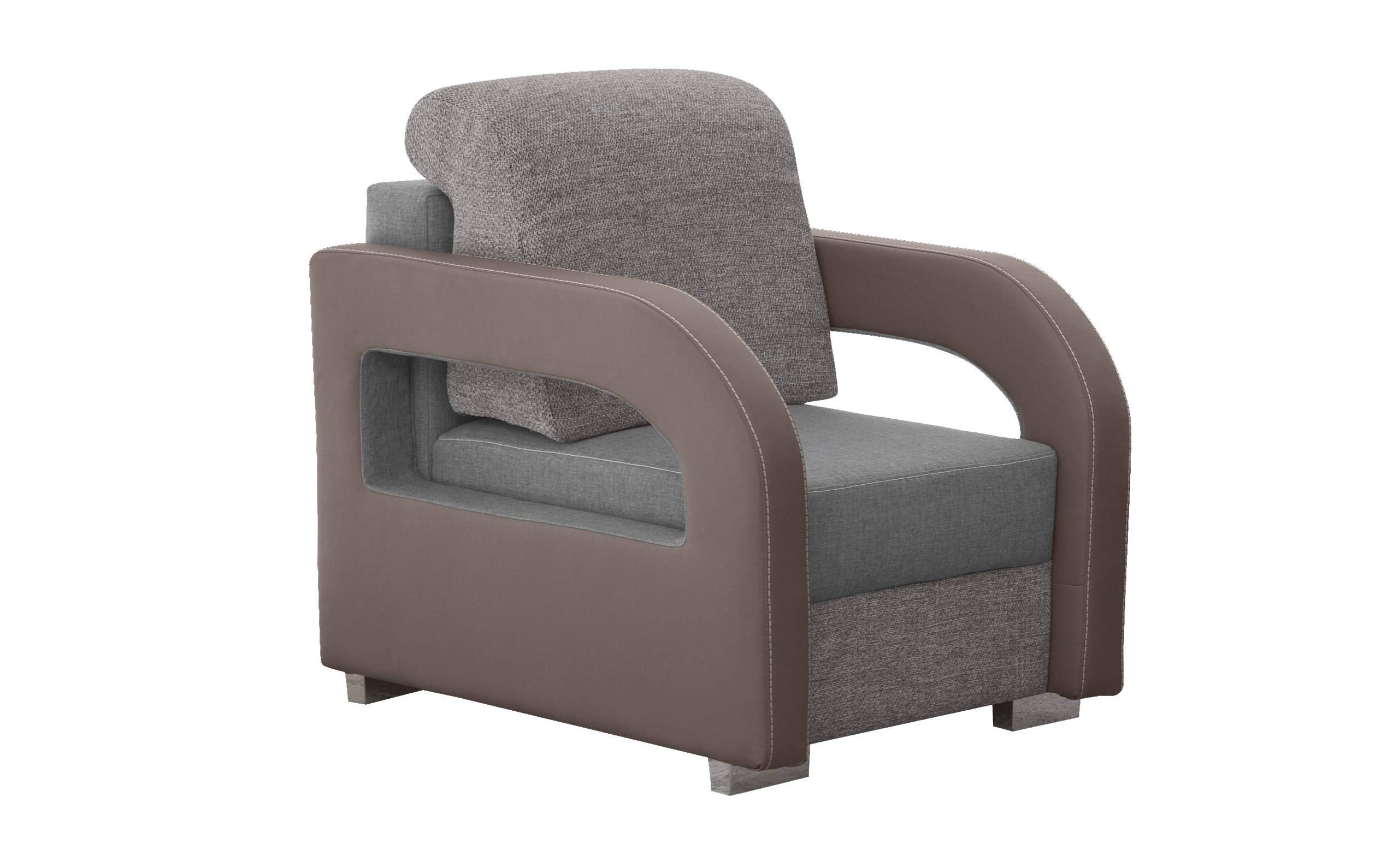 Armchair TV Sofa 1 Seater Couch Designer Textile Fabric Sofas Upholstery Relax New