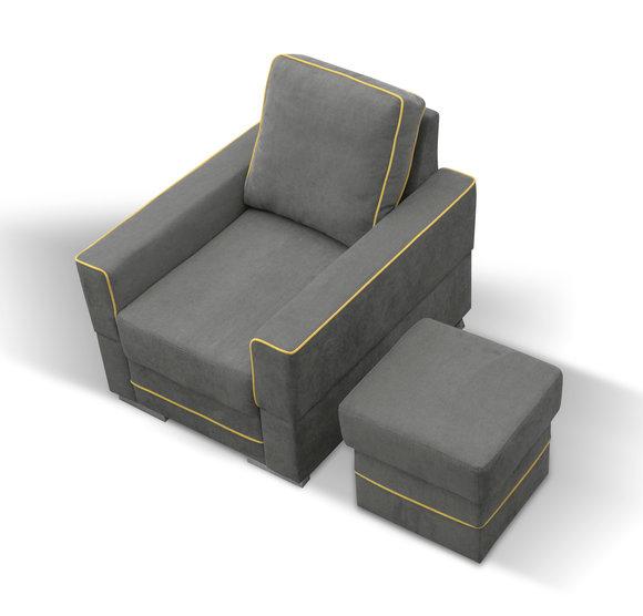 Sofa 1 seater Couch Designer Textile Sofas Upholstery New Modern Armchair TV