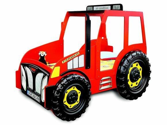 Farmer Truck Children\'s Cot Youth Bed Tractor Red New Beds