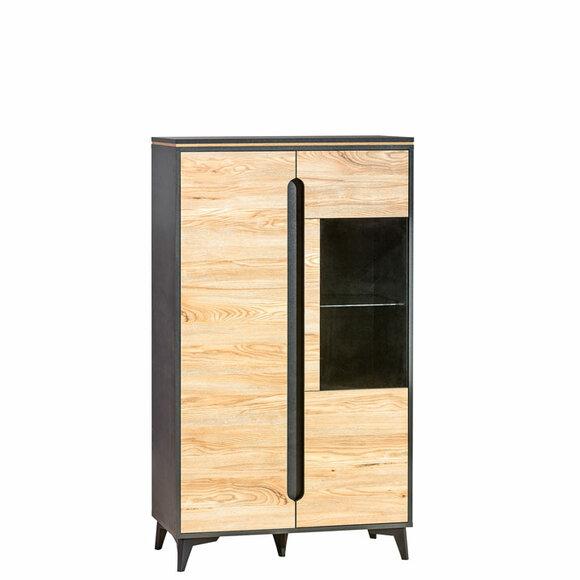 Display Cabinet Tall Cabinet Glass Cabinet Showcases Shelf Wood Living Room Furniture