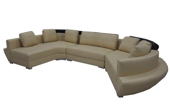 Round Corner Sofa Couch Upholstery XXL Big Round Couches Living Area U Shape A1137