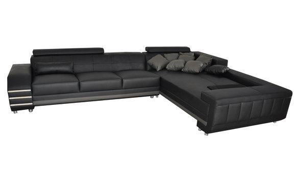 Corner Leather Sofa Couch Upholstery Seat Set Living Room Landscape Design XXL U Shape Corner