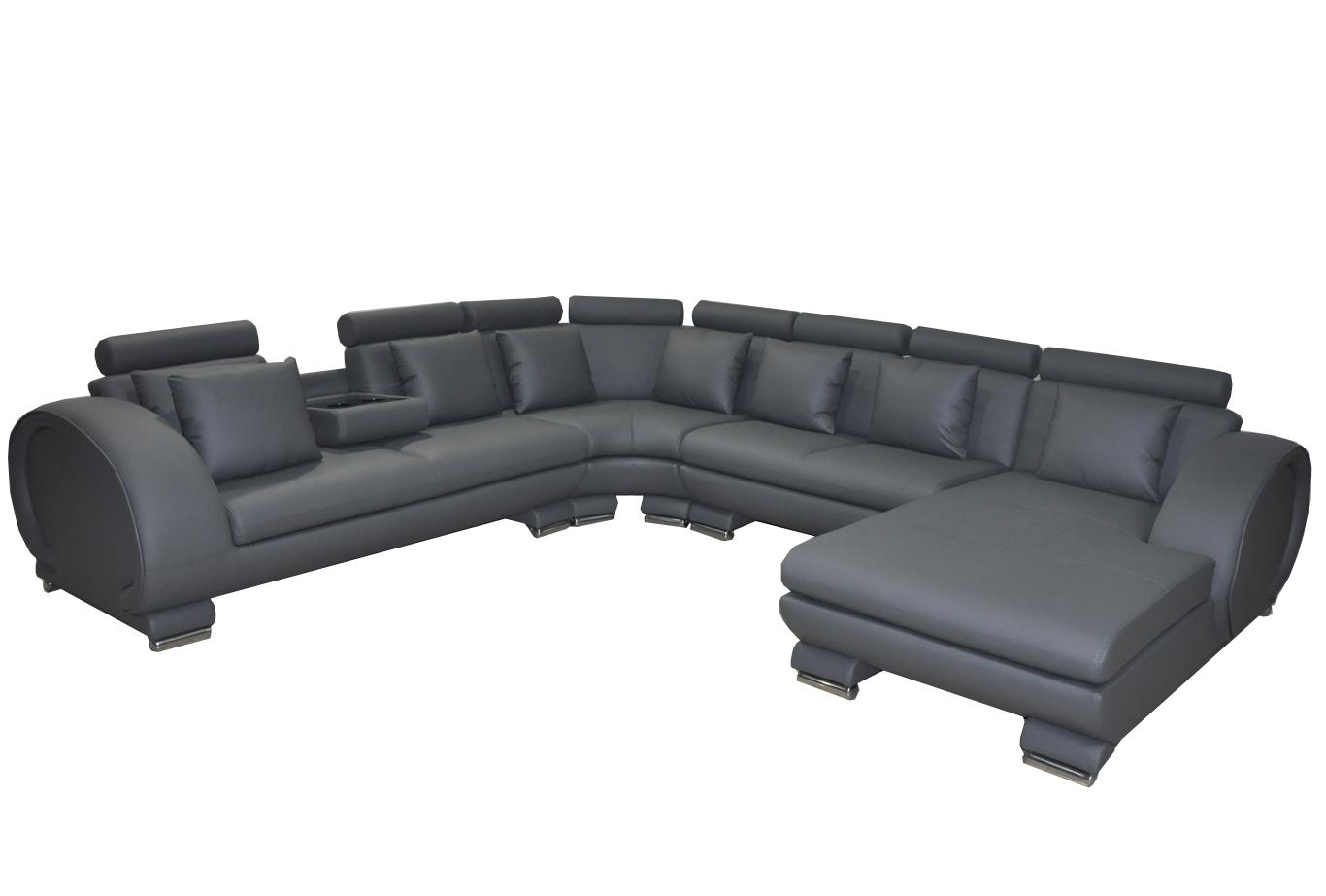Corner Leather Sofa Couch Upholstery Seat Living Landscape Design XXL U Shape Corner Set