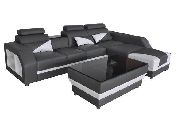 Leather Corner Sofa Couch Set Corner Sofas Couches Upholstery Living Landscape Luxury