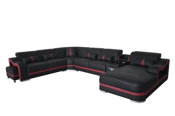 Leather Couch Upholstery Set Seat Design Modern Corner Sofa Living U Shape