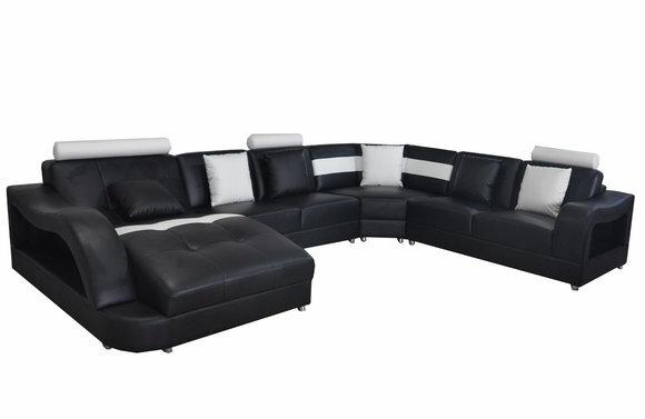 Leather Sofa Couch Living Landscape Corner Set Design Modern Sofas U-Form Couches