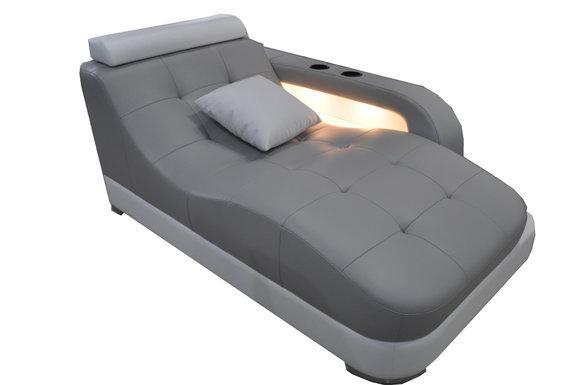 Designer Leather Chaise Longues Lounger Ottoman Sofa Genuine Leather Relax Chaise LC001