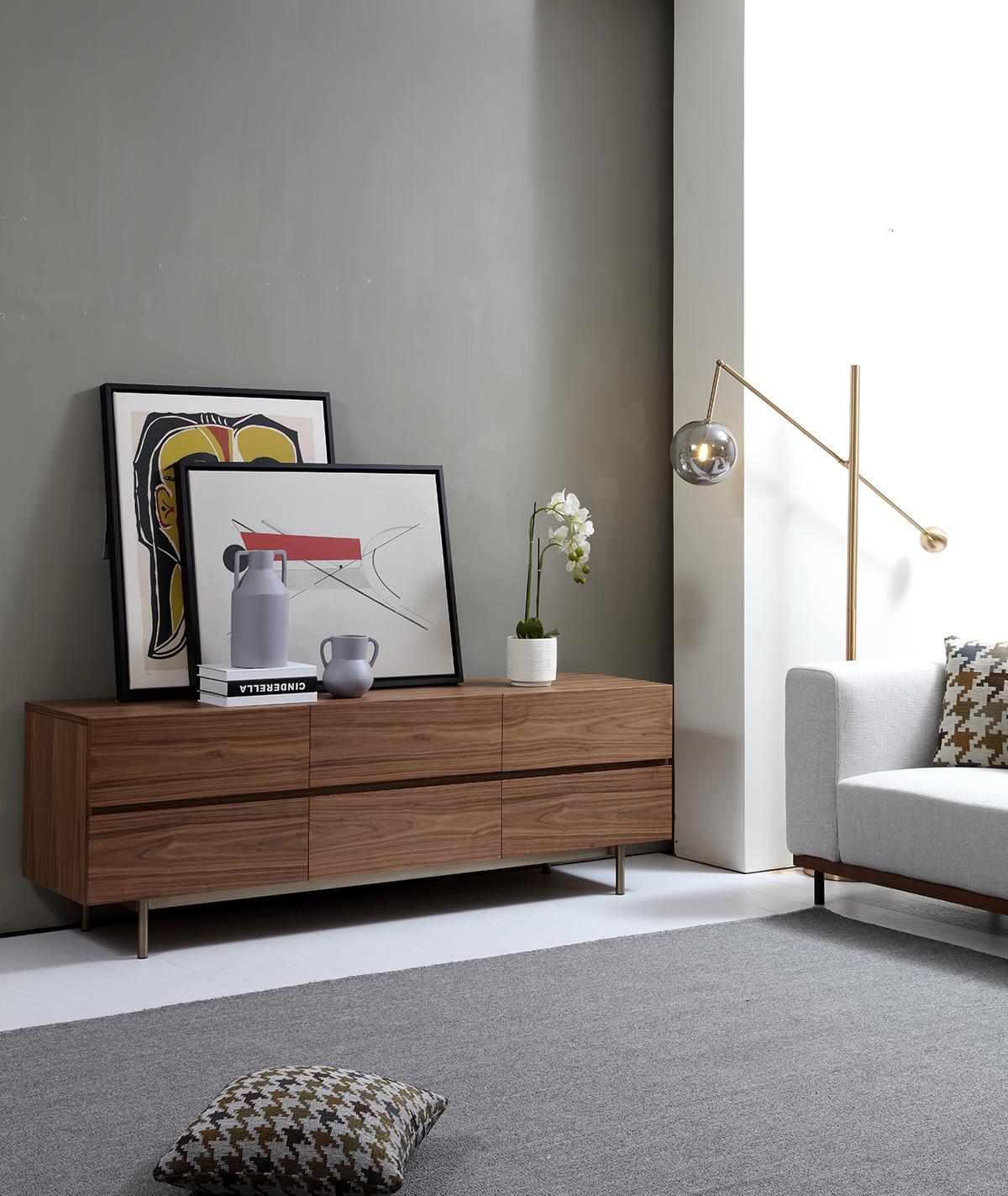 Sideboard Display Cabinet RTV Commode XXL Luxury Chests of Drawers Lowboard Shelf Cupboards